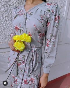 Floral Wrap Dress by Lily n Litchy