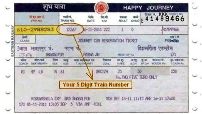 Indian Railways Rules: This 5 digit number written on the train ticket is very useful, know that you will be in profit