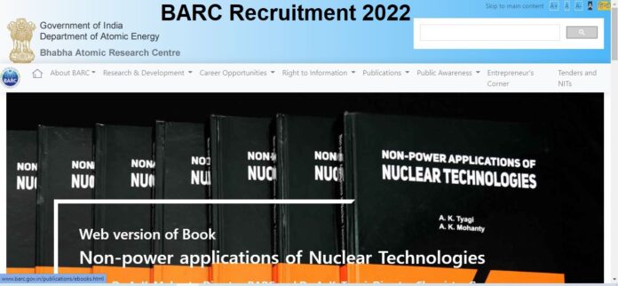 BARC Recruitment 2022: Golden chance to get job on these posts for 10th pass in BARC, will get salary of 26000