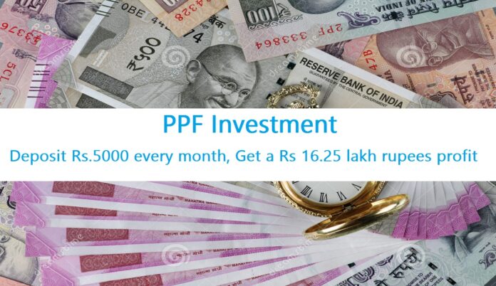 PPF Investment: Deposit Rs.5000 every month, Get a Rs 16.25 lakh rupees profit, know complete scheme