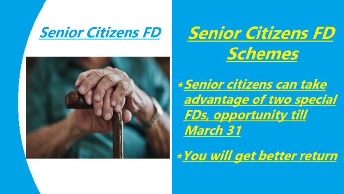 Senior Citizens FD Schemes: Senior citizens can take advantage of two special FDs, opportunity till March 31; Will get better return