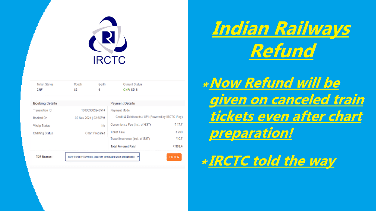 Indian railways rules changed Now you will get canceled ticket refund