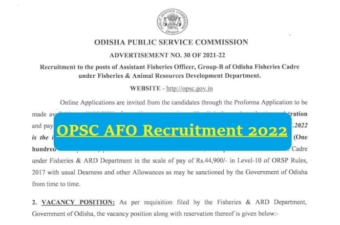 OPSC Recruitment 2022 : Golden chance to become a officer in OPSC, salary will be Rs 44,900 / - every month.