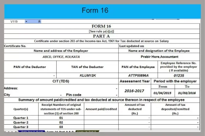 ITR Form-16: Employees alerts! Form 16 is necessary to get back the amount of tax deducted as TDS, know details