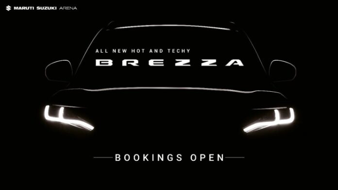 2022 Maruti Suzuki Brezza officially teased: Bookings open