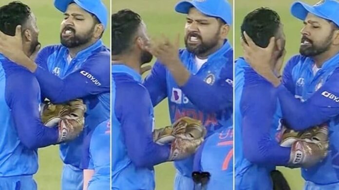 Watch: Rohit Sharma's aggressive gesture towards Dinesh Karthik after India keeper doesn't appeal for DRS goes viral