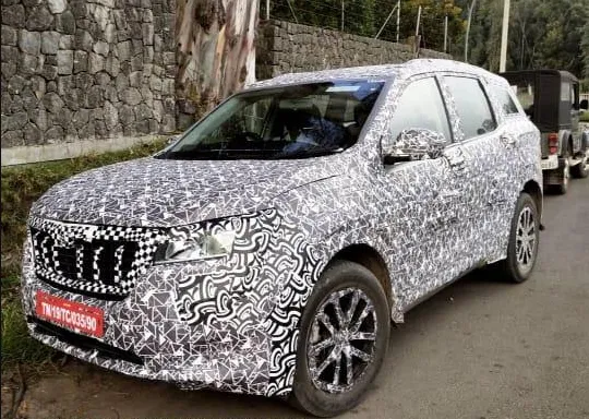 Upcoming Mahindra XUV700 Electric SUV Spied In Bangalore