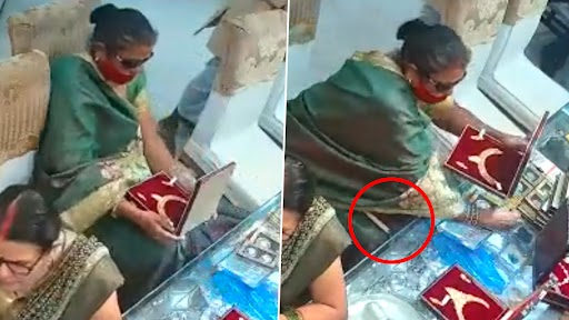 Viral CCTV Video: Woman in busy UP store steals necklace worth lakhs, Check details