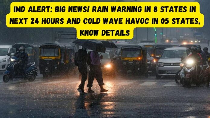 IMD Alert: Big news! Rain warning in 8 states in next 24 hours and cold wave havoc in 05 states, know details