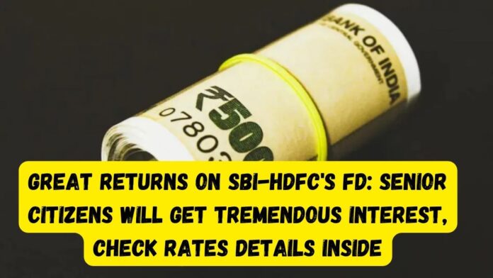 Great returns on SBI-HDFC's FD! Senior citizens will get tremendous interest, check rates details inside