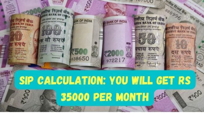 SIP Calculation : Invest only Rs 5000 monthly, you will get Rs 35000 per month; see calculation details here