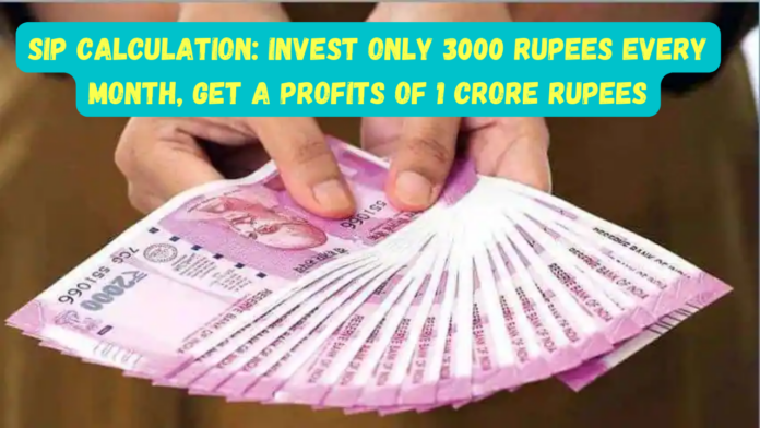 SIP Calculation: Invest only 3000 rupees every month, Get a profits of 1 crore rupees, know complete details
