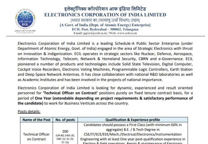 ECIL Recruitment 2023: Get job in government company only through interview and get salary up to 25000 every month