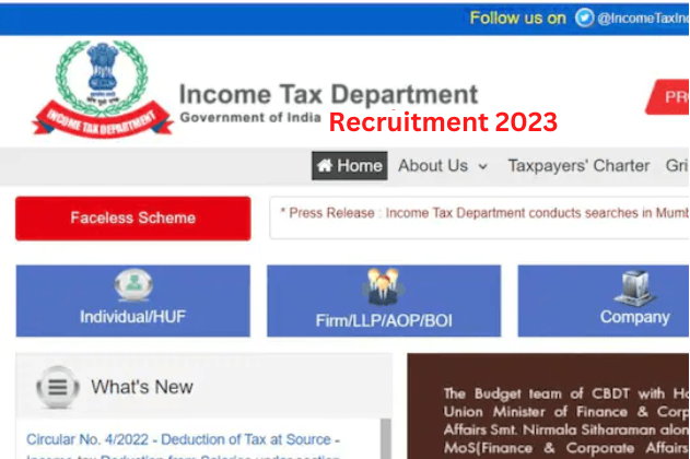 Income Tax Recruitment 2023: Golden chance to get job in Income Tax Department without exam, just have to do this work, salary is in lakhs