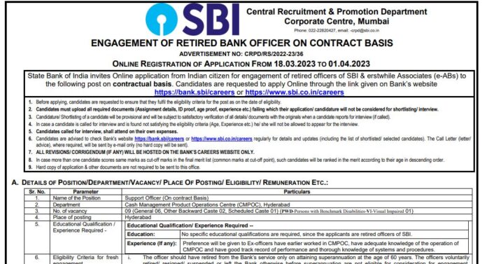 SBI Recruitment 2023: Bumper vacancy for these posts in SBI, application starts from today, 45000 salary will be available