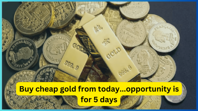 Sovereign Gold Bond : Buy cheap gold from today... the opportunity is for 5 days, the price is only this