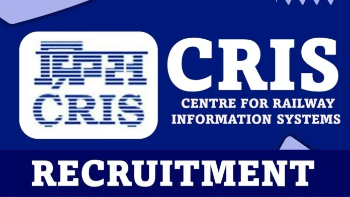 CRIS Recruitment 2023: Recruitment for B.Tech and M.Tech pass candidates, read details here