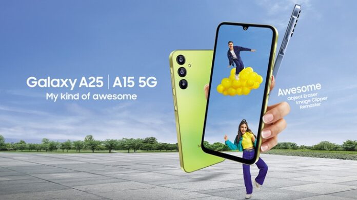 Samsung Galaxy A15 5G and Galaxy A25 5G at a discount of ₹ 3000, Sale starts