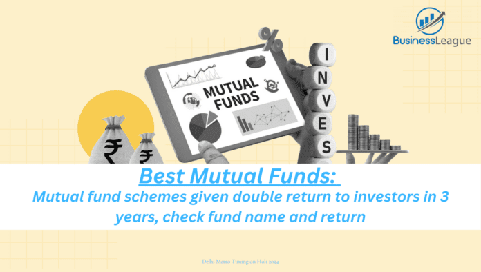 Best Mutual Funds: 5 Mutual fund schemes given double return to investors in 3 years, check fund name and return
