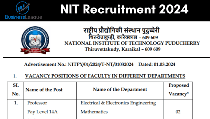 NIT Recruitment 2024: बिना परीक्षा एनआईटी में नौकरी पाने का शानदार मौका, बस चाहिए ये योग्यता, मासिक वेतन अच्छा