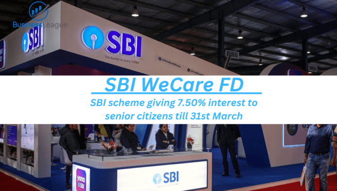SBI WeCare FD: SBI scheme giving 7.50% interest to senior citizens till 31st March, invest quickly