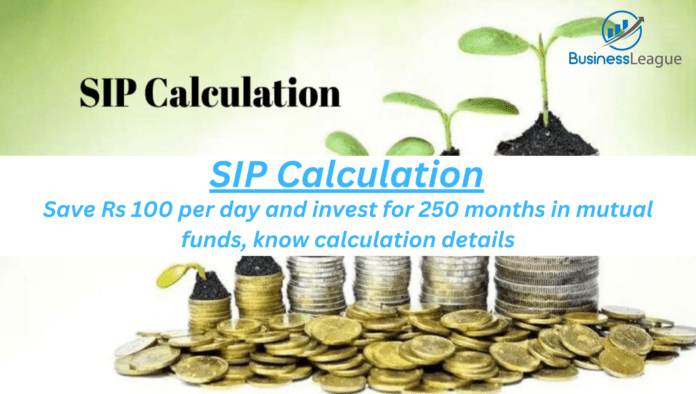 SIP Calculation: Save Rs 100 per day and invest for 250 months in mutual funds, know calculation details