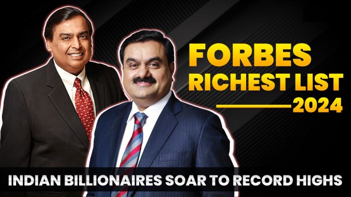 Forbes Richest List 2024: 25 billionaires included from India, Mukesh Ambani tops