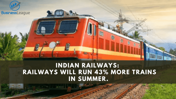 Indian Railways: Good news for railway passengers, Railways will run 43% more trains in summer.