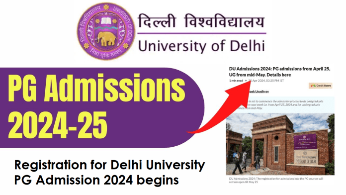 DU PG Admission 2024 starts, know complete details from apply link to fees