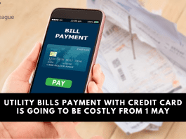 Utility bills payment with credit card is going to be costly from 1 May
