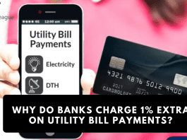 Why do banks charge 1% extra on utility bill payments?