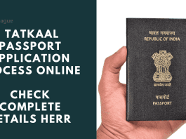 Tatkaal Passport Application Process Online