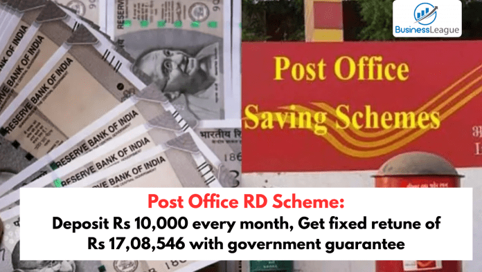 Post Office Scheme: Deposit Rs 10,000 every month, Get fixed retune of Rs 17,08,546 with government guarantee, know details