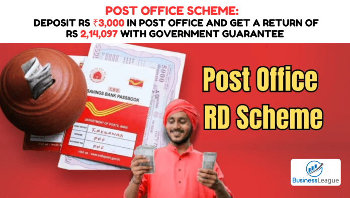 Post Office Scheme: Deposit Rs ₹3,000 in Post Office and get a return of Rs 2,14,097 with government guarantee