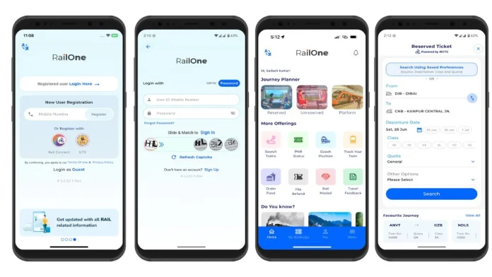 RailOne app launched, all these facilities will be available with reserved and general tickets at one place