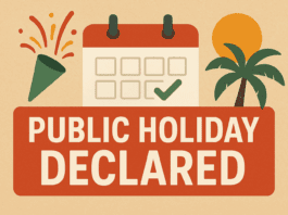 Public holiday declared on 26, 27, 28 August, offices, schools and banks will remain closed...