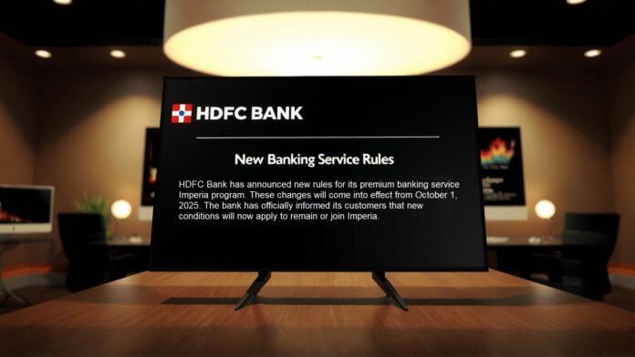 New Banking System: HDFC Bank announced new rules for banking services, applicable from October 1