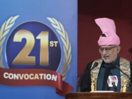 VP Radhakrishnan Urges “Swadeshi Innovation” at 21st Kashmir University Convocation