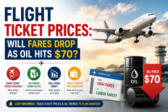 Flight Ticket Prices: Will Fares Drop as Oil Hits $70?