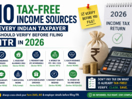 tax free income in India