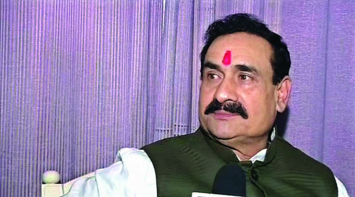 1045319-img4442 Datia assembly bypoll protest Narottam Mishra BJP candidate