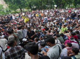 Heavy Security Deployment at Jantar Mantar Following Late-Night Clashes in Central Delhi Jantar Mantar CJP protest Connaught Place police clash