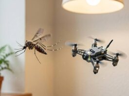 US Startup Tornyol Develops 40-Gram Autonomous Micro-Drone That Hunts and Kills Mosquitoes Mid-Air Tornyol mosquito hunting drone micro-drone insect control autonomous